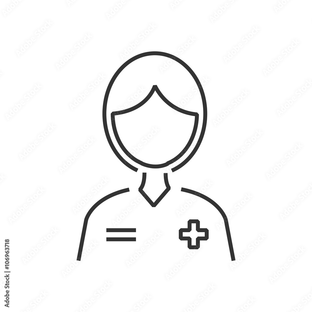 line icon face, doctor man avatar line icon face, doctor man avatar