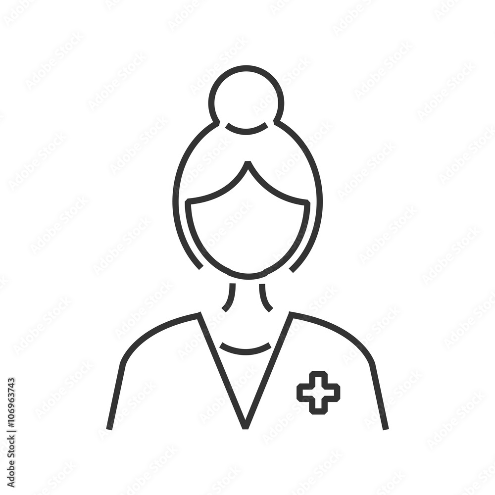 line icon doctor avatar, picture profile line icon doctor avatar, picture profile