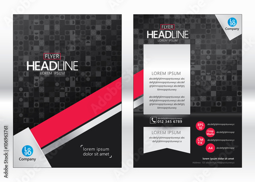 Business brochure template. Brochure template design. Vector illustration