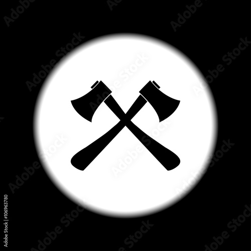 The ax icon. Axe symbol.