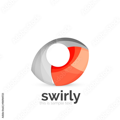 Free Download Abstract swirly round logo template - GFXLoad