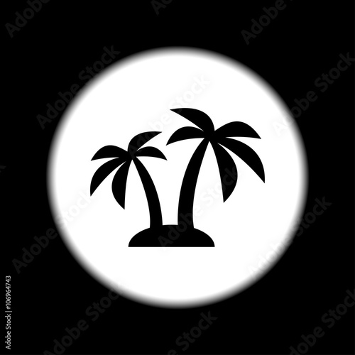 palm icon. Vector  Eps 10