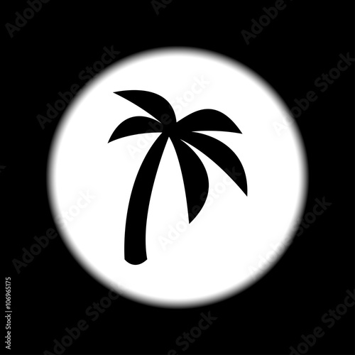 palm icon. Vector  Eps 10