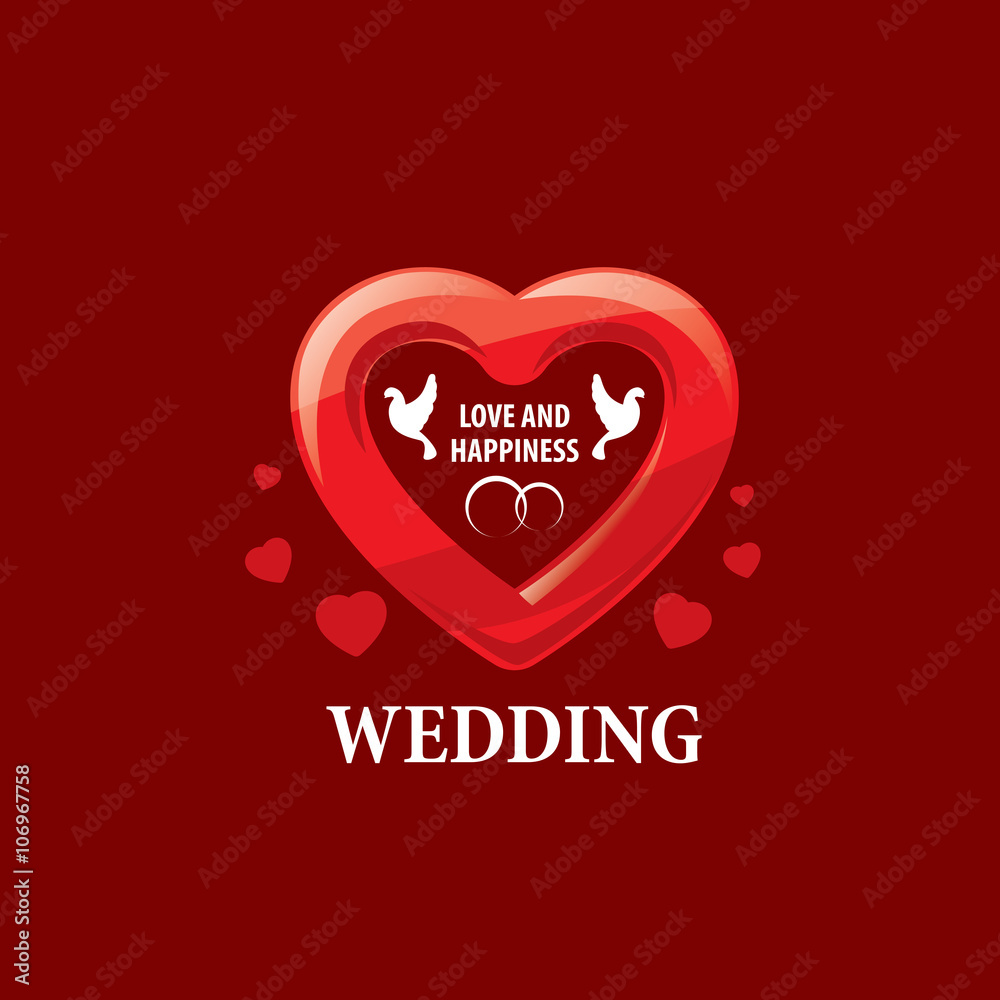 vector logo wedding