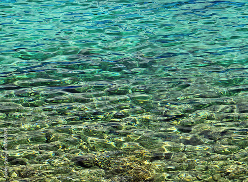 Green blue horizontal HD seamless sea water background