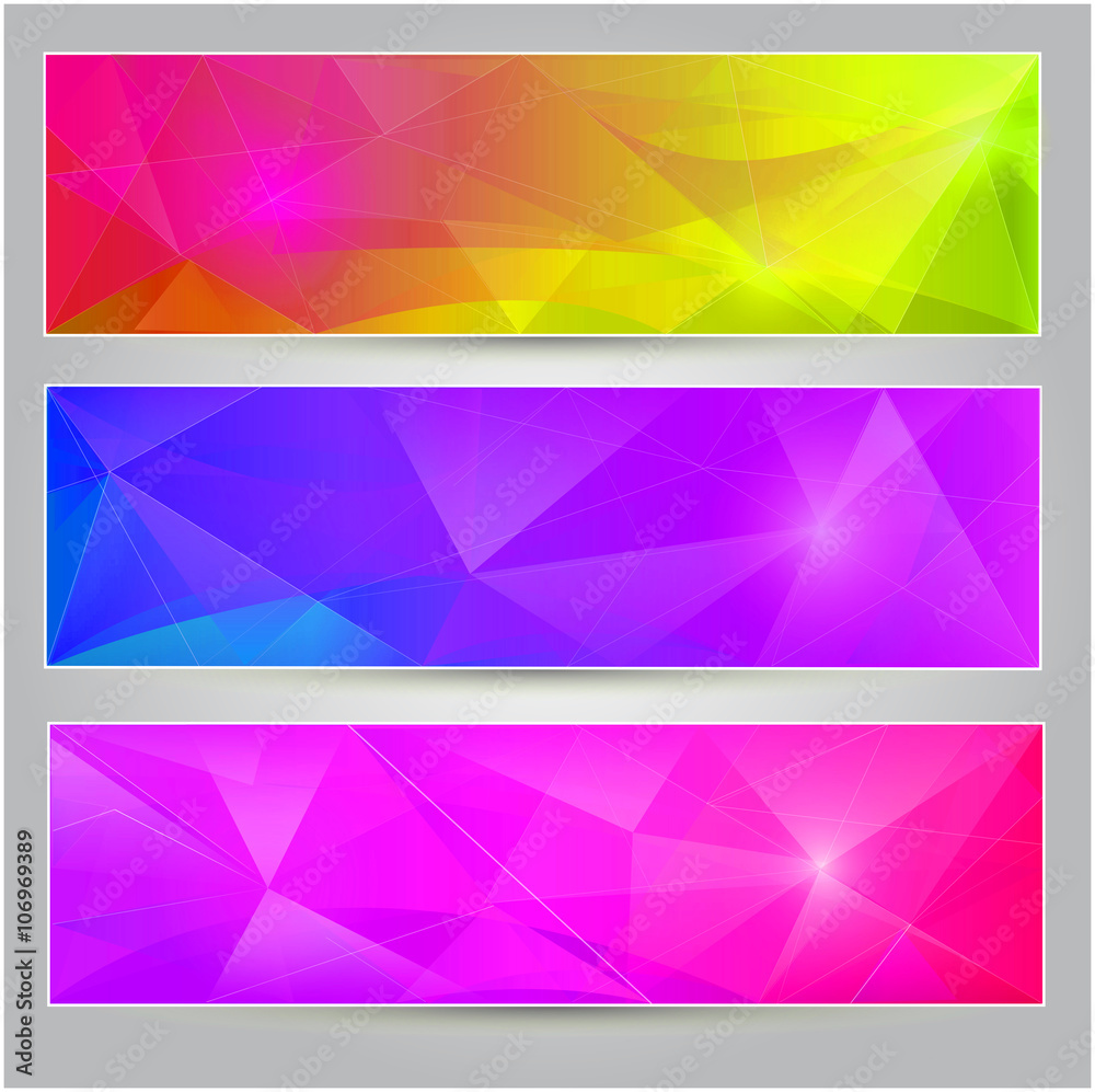 A set of banners A set of banners