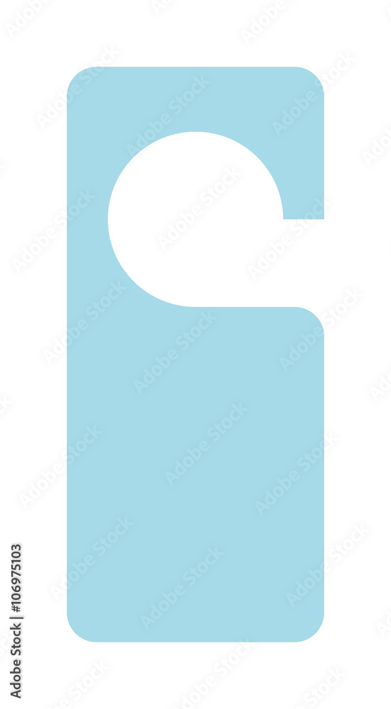 Hotel door label vector isolated on white Hotel door label vector isolated on white