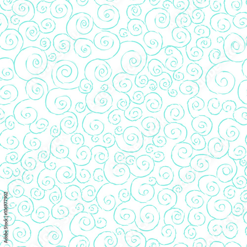 Seamless vector pattern - turquoise swirls.Good for wedding invitations, wrapping paper, scrapbooking and stationery supplies. 