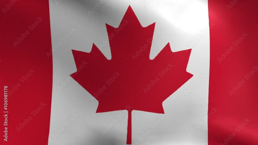 Canada Flag Blowing in the Wind Canada Flag Blowing in the Wind