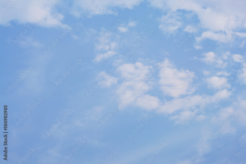 Fototapeta premium white and purple cloud in the blue sky