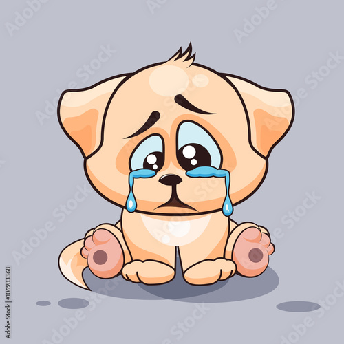 Sad Dog crying