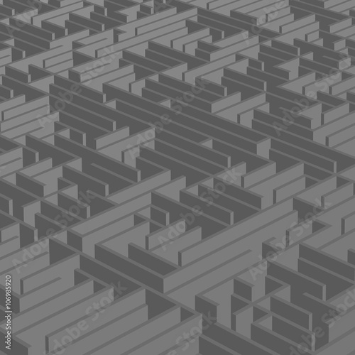 Abstract vector background - black maze