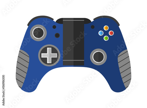 Game console joystick vector illustration
