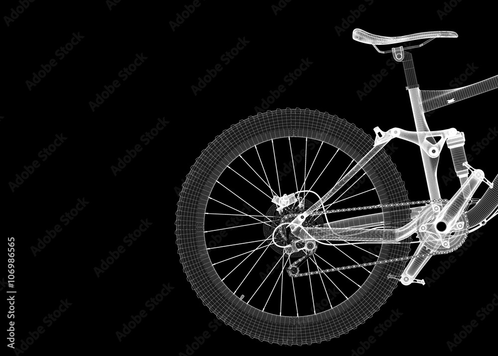 Naklejka premium Mountain Bicycle sport