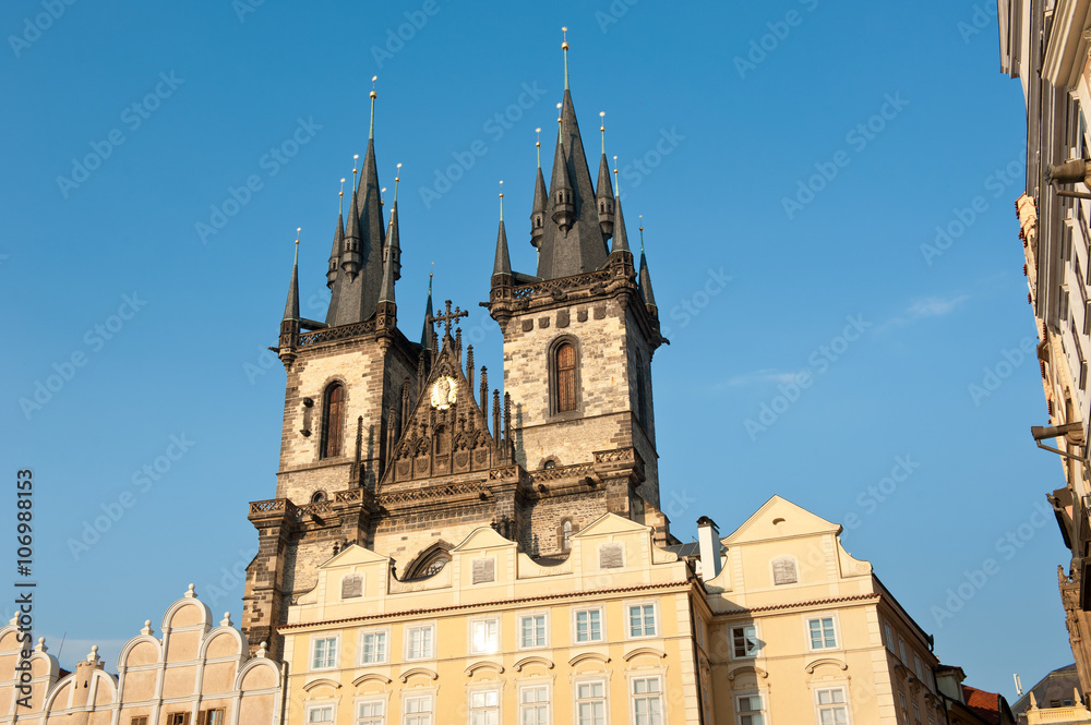 Church of Our Lady in front of Tyn (Kostel Matky Bozi pred Tynem, Tynsky chram), Prague, Czech Republic