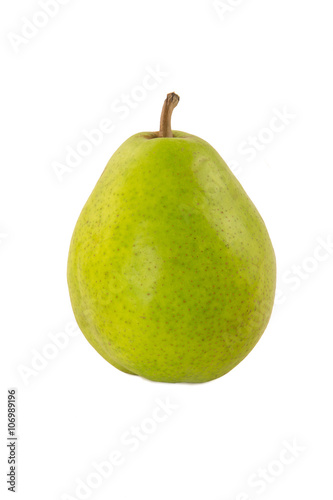 Green Anjou Pear isolated on a white background. Food series.