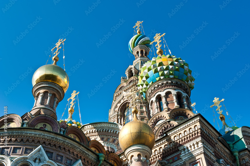 Obraz premium The Church of the Savior on Spilled Blood (Spasa na Krovi), Saint Petersburg, Russia