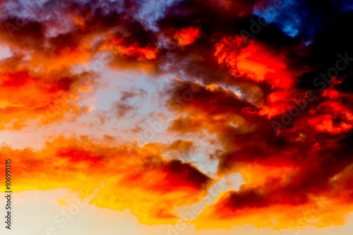 abstract coloured sky with clouds  background