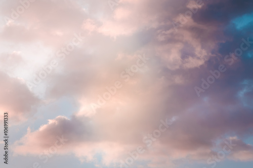 abstract coloured sky with clouds  background