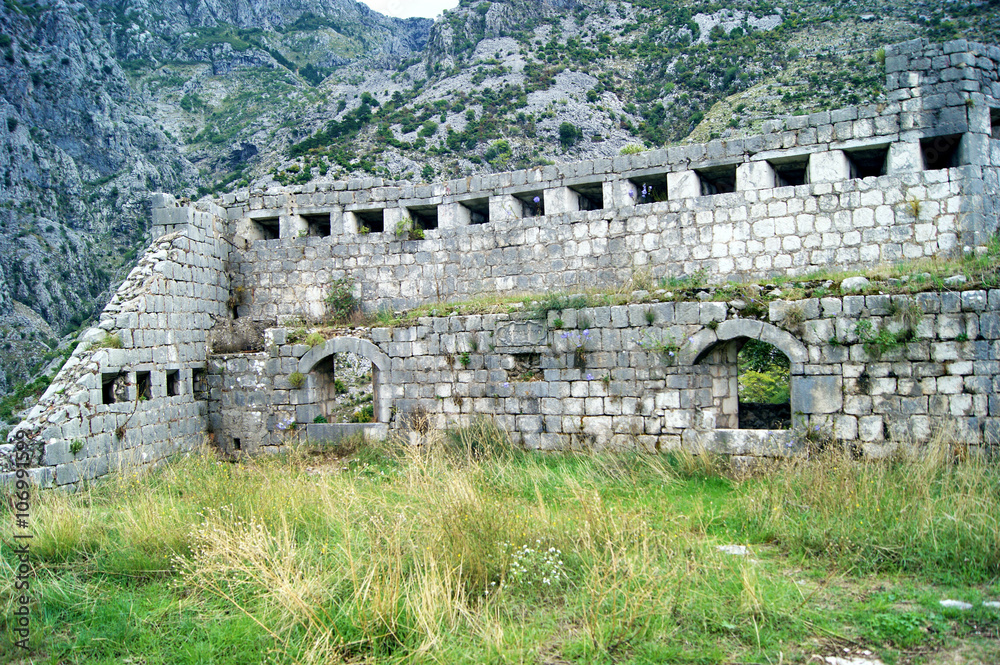 Strengthened position in the fortress city of Kotor (Montenegro)