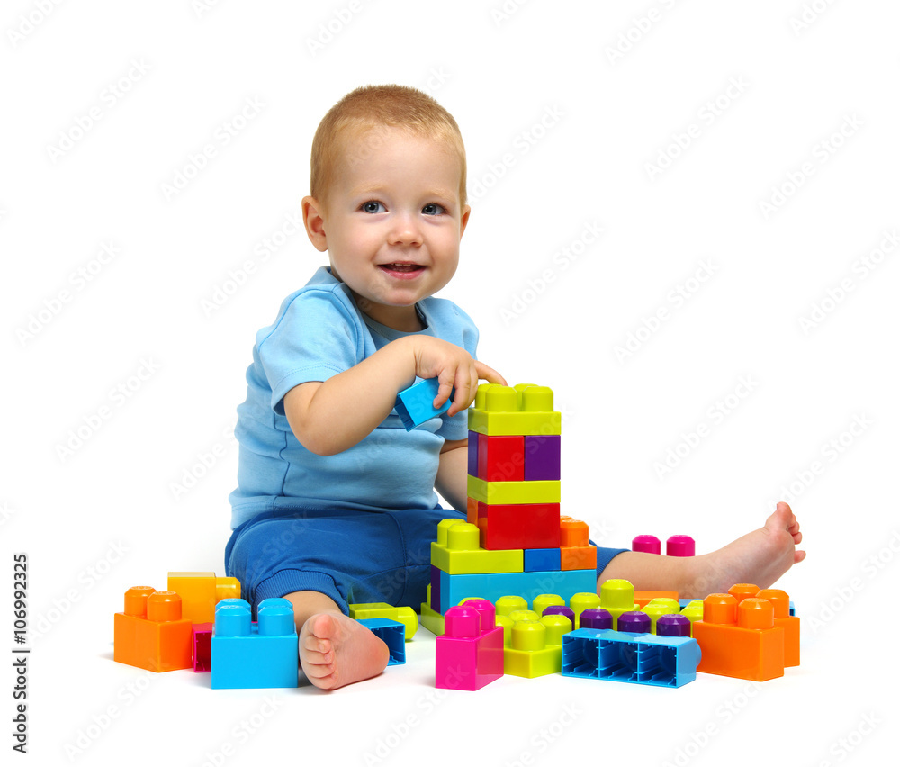 Little boy playing toy Little boy playing toy