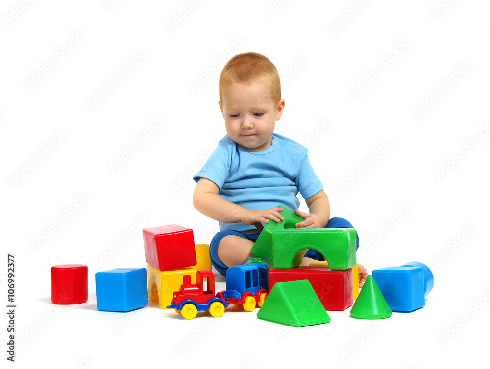 Little boy playing toy Little boy playing toy