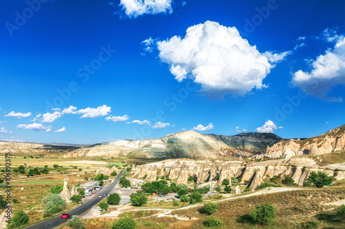 Beautiful landscape in Cappadocia