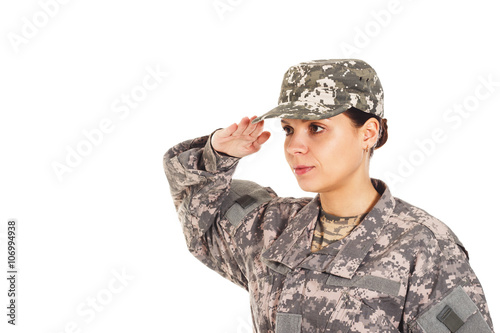 Soldier in the military uniform