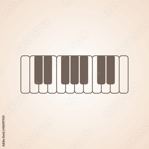 Icon Of Piano Keys.