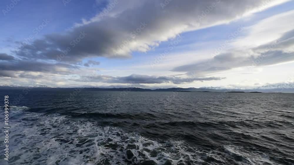 Beagle channel leaving the port Beagle channel leaving the port