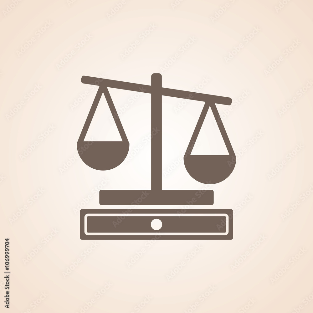Icon Of Justice Scale.