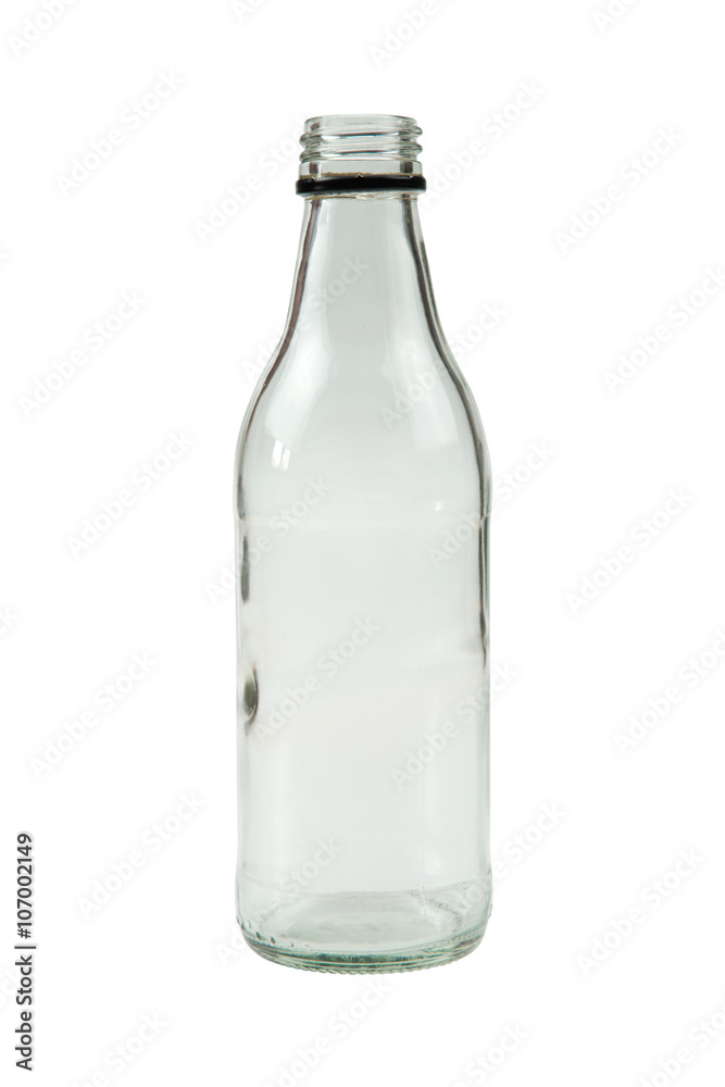 Empty bottle on white background Empty bottle on white background