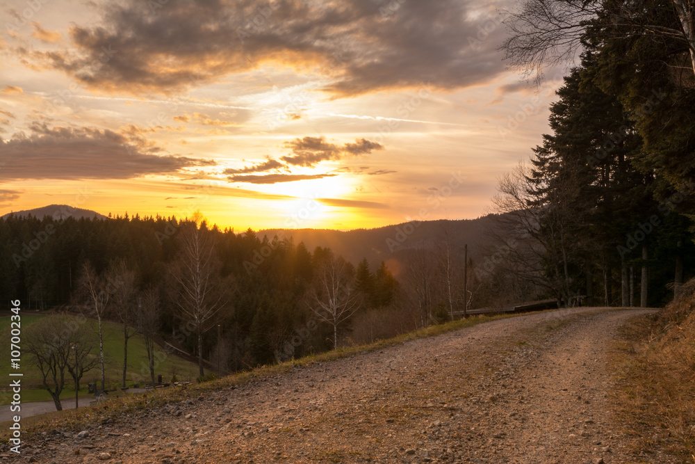 Schwarzwald - Sonnenuntergang 