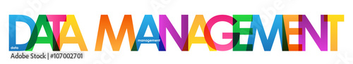 
DATA MANAGEMENT Vector Letters icon