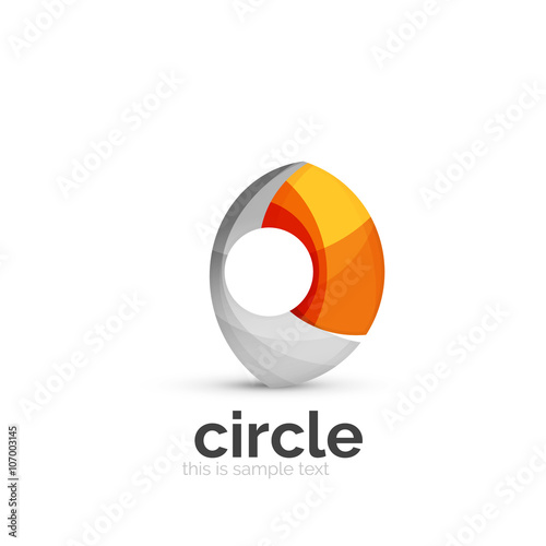 Free Download Abstract swirly round logo template - GFXLoad