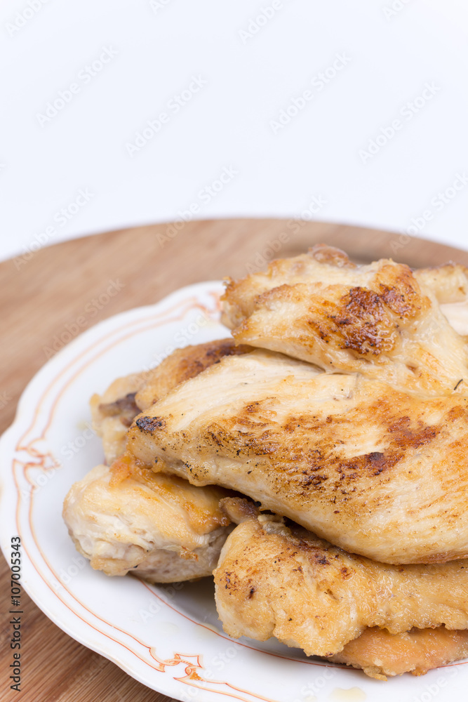 Served grilled chicken white meat