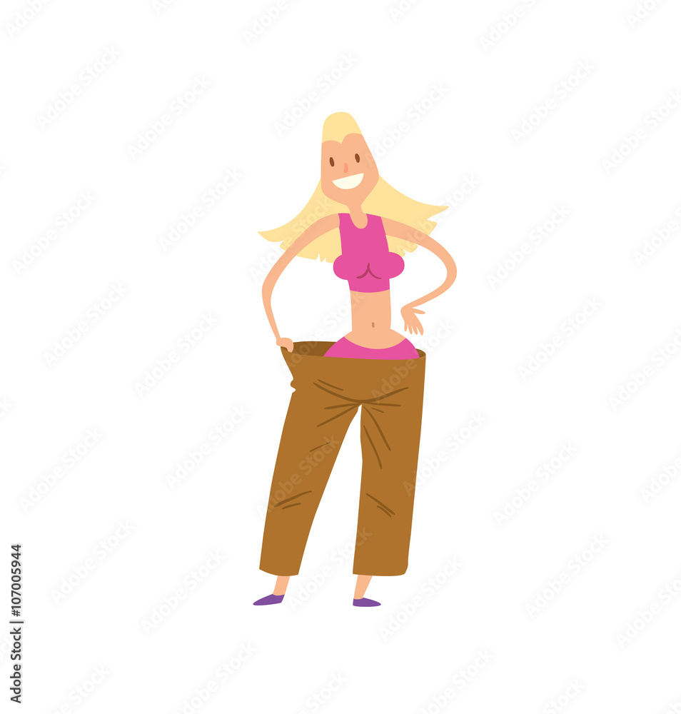 Healthy lifestyle cartoon portrait of smiling young fitness girl in perfect shape. Healthy lifestyle cartoon portrait of smiling young fitness girl in perfect shape.