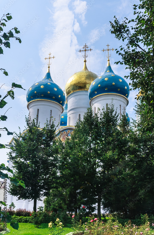 Cathedral of the Assumption of the Blessed Virgin Mary. Holy Trinity St. Sergius Lavra. Sergiev Posad