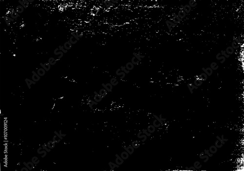 White Dust effect  on black background  grungy style vector illu