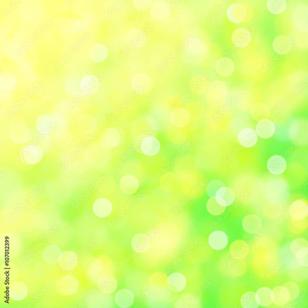 soft bokeh background in green, white and yellow
