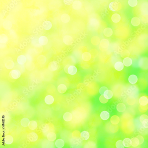 soft bokeh background in green, white and yellow 