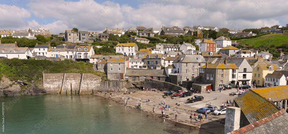 Port Isaac, harbour, beach and village, Cornwall, England, UK.