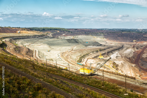 Iron ore mining. Zheleznogorsk. Russia photo