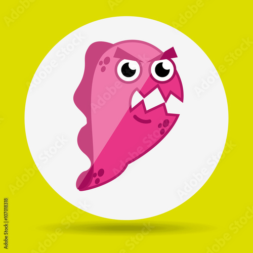 bacterium icon design 