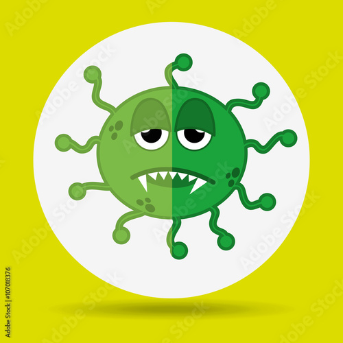 bacterium icon design 