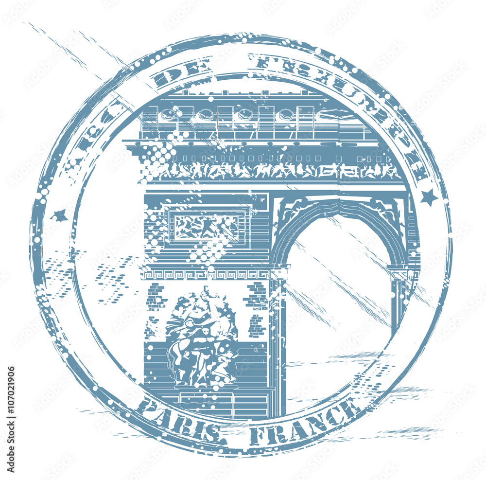 Fototapeta premium City stamps collection