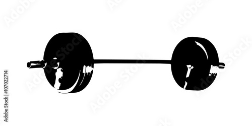 barbell silhouette