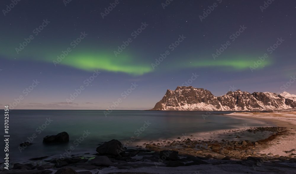 Utakleiv Beach, Lofoten Islands, Norway Utakleiv Beach, Lofoten Islands, Norway