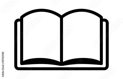 Reading a book or education line art icon for learning apps and websites
