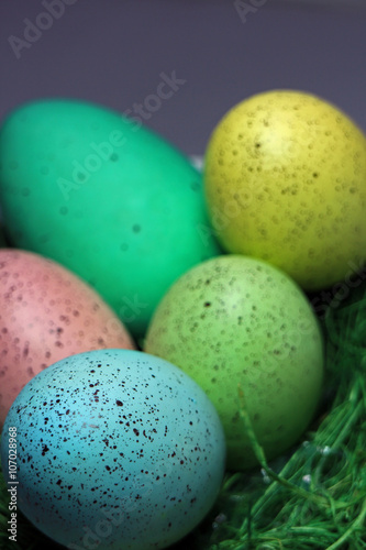 Pastel Eggs on background